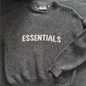 Fear of God Essentials Charcoal Crewneck Sweater